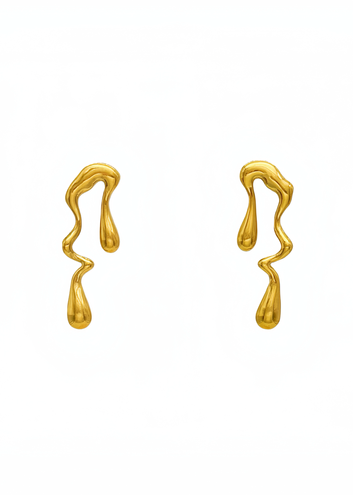 Liquid Gold Drip Earrings