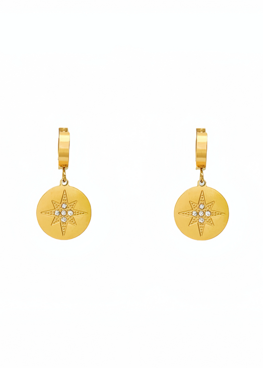 North Star Medallion Earrings