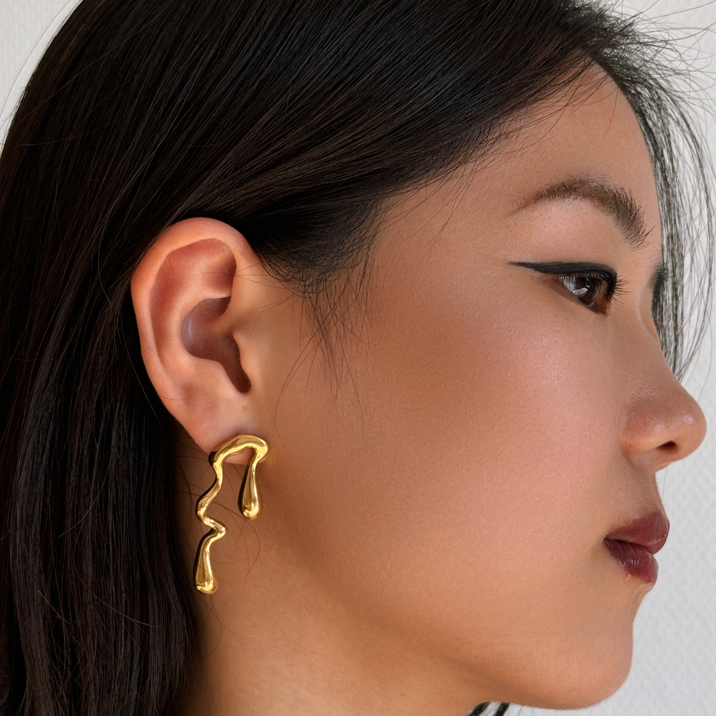 Liquid Gold Drip Earrings