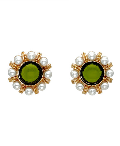 Pearl Circle Studs